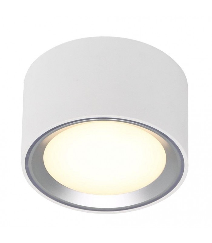 Fallon LED Nordlux  lampa sufitowa / lampa natynkowa - biała / stal szczotkowana