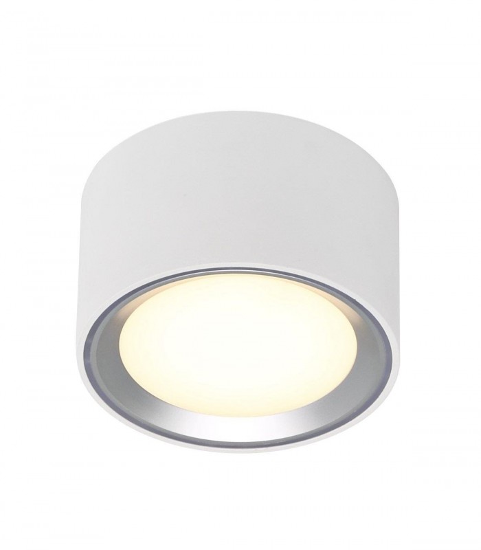 Fallon LED Nordlux Moodmaker™ - lampa sufitowa / lampa natynkowa - biała / stal szczotkowana